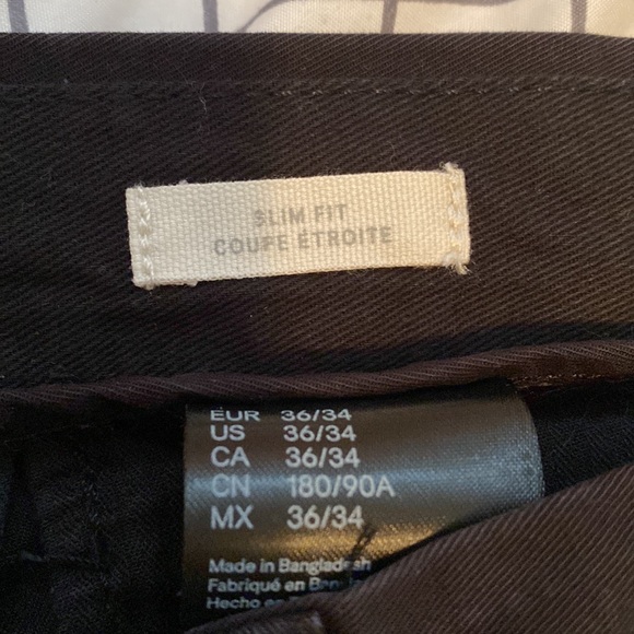 H&M L.O.G.G slim fit Chino Pants size 36/34 - Picture 4 of 6